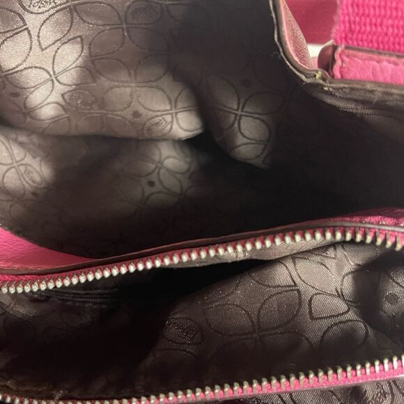 Fossil long live Vintage leather pink medium shoulder bag silver tone hardwares - Picture 14 of 15